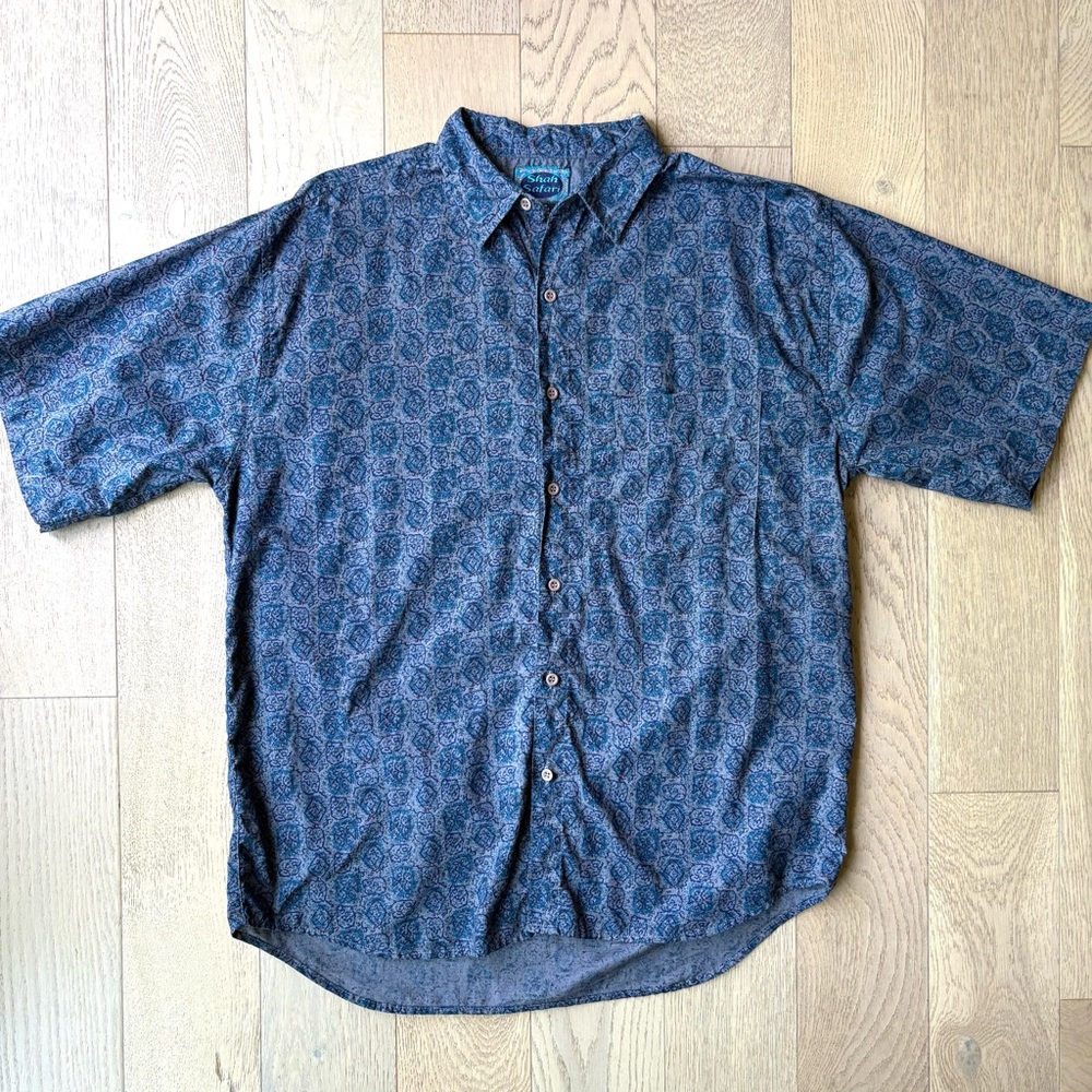 Vintage 90s Shah Safari Button Up Shirt